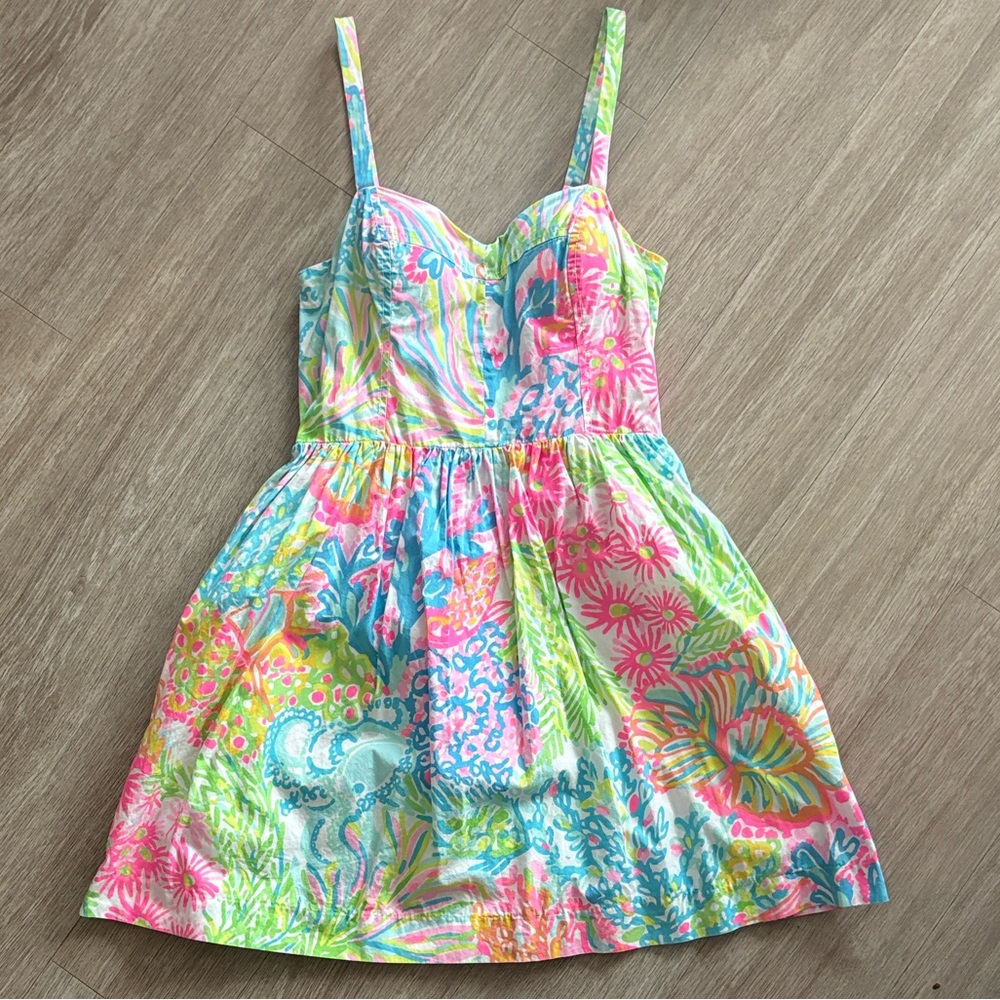 Lily Pulitzer Adalia Sweetheart Dress Size 2